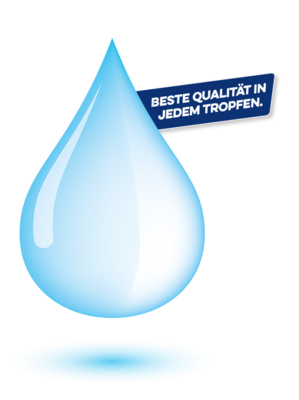 Ein Wassertropfen als Symbol für unser Trinkwasser in Schwerte in bester Qualität