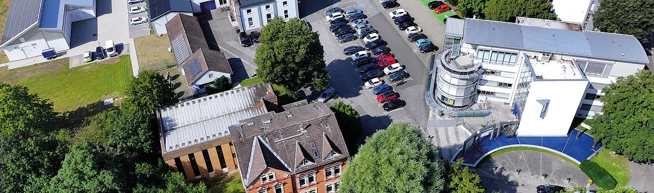 Drohnenbild vom Verwaltungsgebäude der Stadtwerke Schwerte GmbH